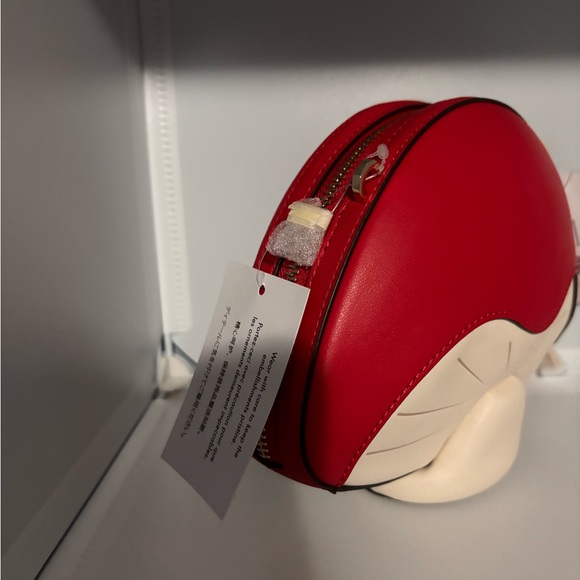 NWT Kate Spade Red & White "Take A Hike" 3D Mushroom Crossbody - Picture 3 of 5